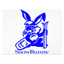 SnowBunny tecknad Unika Inbjudningar