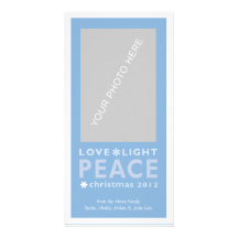 Snowflake Card_Blue Skräddarsydda Fotokort