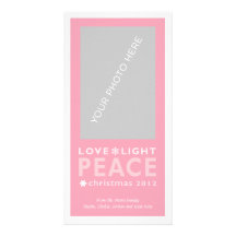Snowflake Card_Pink Fotokort