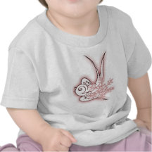 Snowflake & röd pippijuldesign - t shirt