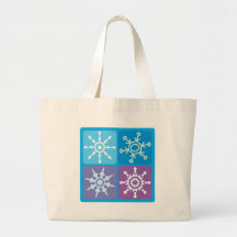 Snowflaken kvadrerar tygkassar