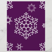 snowflakes_on_dark_magenta custom flyer