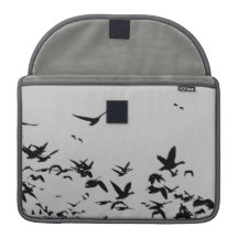 Snowgäss- & kranrickshawen viftar med muffen sleeves för MacBook pro