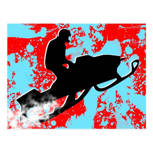 snowmobile. pudra trail.en vykort