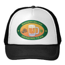 Snowmobiling dricka laget baseball hat