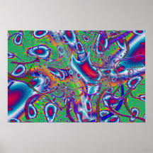 Snozzberries Psychedelic Fractalkonst Posters