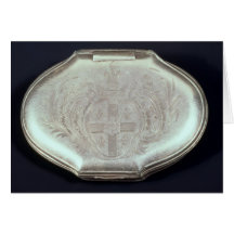 Snuff boxas präglat med en vapensköld, c.1820 kort