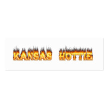 Snygginga Kansas avfyrar och flammar Visitkort Mall