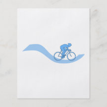 Snyggt som cyklar Themed design i Blue. Flygblad Designs