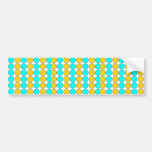 Snyggtmönster för henne: Guld- & Cyan polka dots Bildekaler