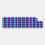 Snyggtmönster för henne: Rosa & Cyan polka dots Bildekal
