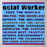 Socialarbetarearbete! Affischer
