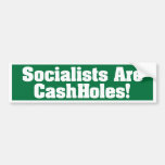 Socialister är CashHoles! Bildekal