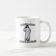 Socialistiska Jesus spridningar rikedomen Kaffe Muggar