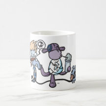 Socka-Munky-Strypa Kaffe Koppar