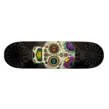 Sockerskallekonst - day of the dead anpassningsbara skateboard