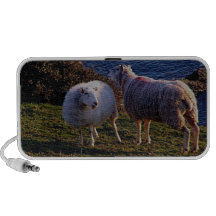 Södra Devon två får på avlägsen kusten Laptop Högtalare