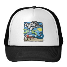 Södra strand Miami Trucker Kepsar