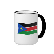 Södra Sudan flaggamugg