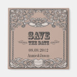 Sofistikerad western gifta sig SaveTheDate magnet Kylskåps Magneter