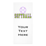 softballlogotyplilor och grönt ställkort