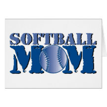 Softballmamma Hälsningskort