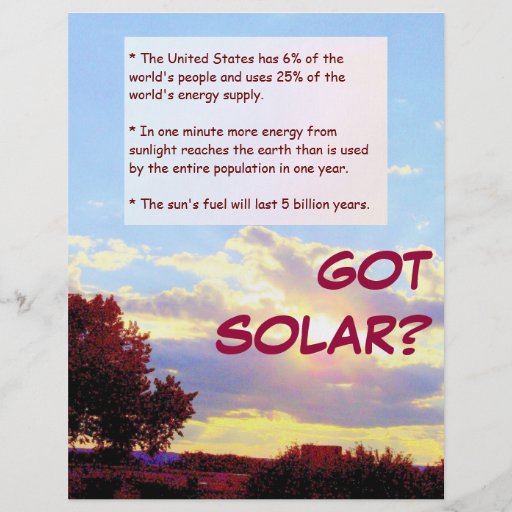 SOL- HAR? reklamblad Custom Flyer