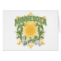 Sol- Minnesota Hälsningskort