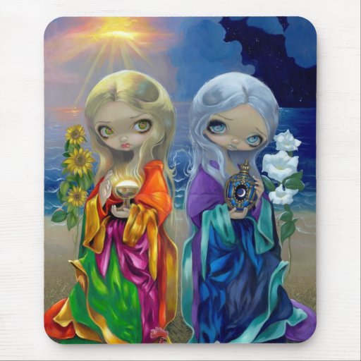 "Solbarn och månebarn" Mousepad Mus Mattor