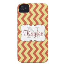 Solbränna- & tegelstensparre monogrammed iPhone4/4 iPhone 4 Case-Mate Skydd