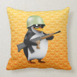 soldat för pingvin 3d kuddar