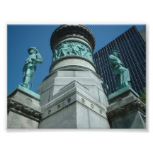Soldater och sjömanmonumentbuffel NY Fotografiska Tryck