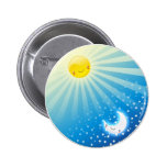 Solen och månen knäppas pins