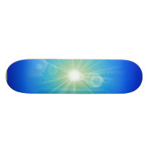 Solen stiger ombord skate deck