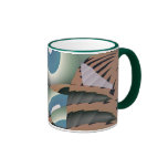 Solid Fractalkonst för flytande Kaffe Kopp