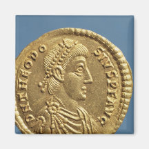 Solidus av Theodosius mig den draperade underbaren Kylskåps Magneter
