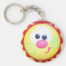 Solig muffin Keychain Nyckelringar