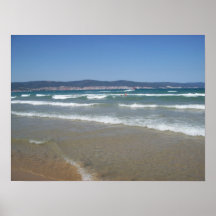 Solig strand affisch