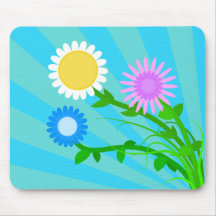 Solig vår blommor Mousepad Mus Matta