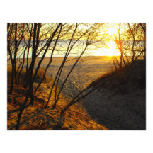 Solnedgång på stranden inbjudan