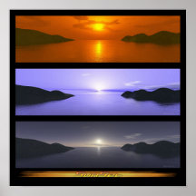 Solnedgång Posters
