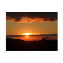 solnedgång vykort