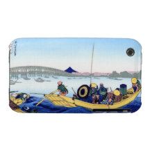 Solnedgången över Ryogokuen överbryggar från packa iPhone 3 Case-Mate Fodral