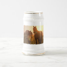 Solnedgånghästöl Stein Kaffe Kopp