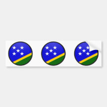 Solomon Island cirklar den kvalitets- flagga Bildekaler