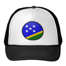 Solomon Island cirklar den kvalitets- flagga Mesh Kepsar