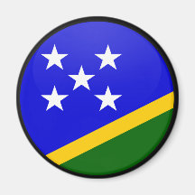 Solomon Island cirklar den kvalitets- flagga Magneter För Kylskåp