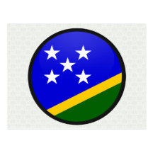 Solomon Island cirklar den kvalitets- flagga Vykort