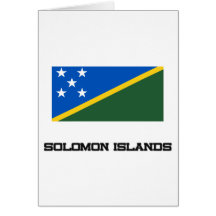 Solomon Island flagga Hälsnings Kort
