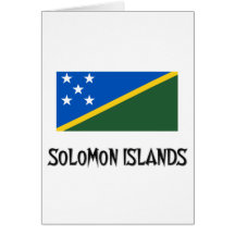 Solomon Island flagga Hälsningskort